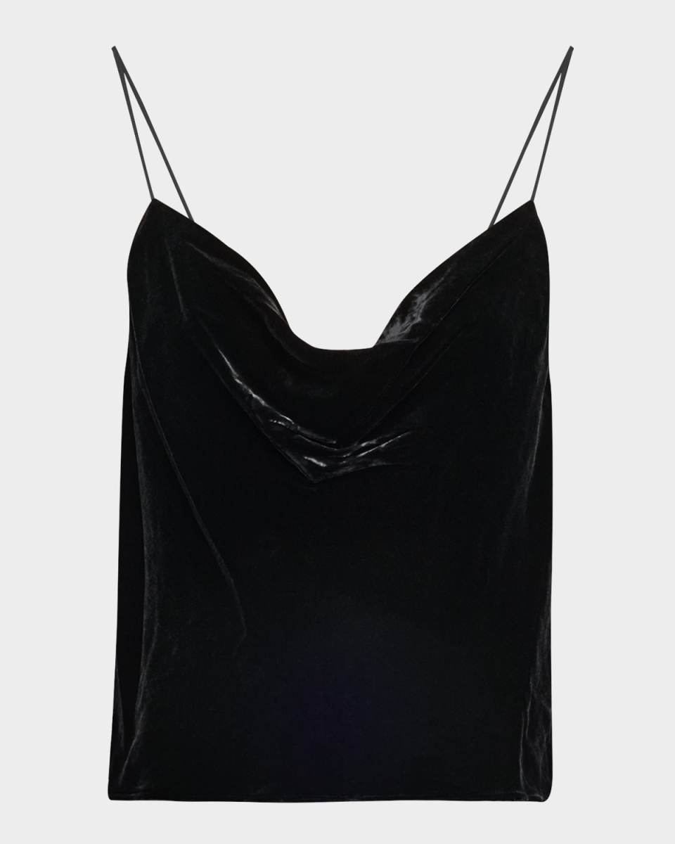 Calista Cowl-Neck Silk Camisol
